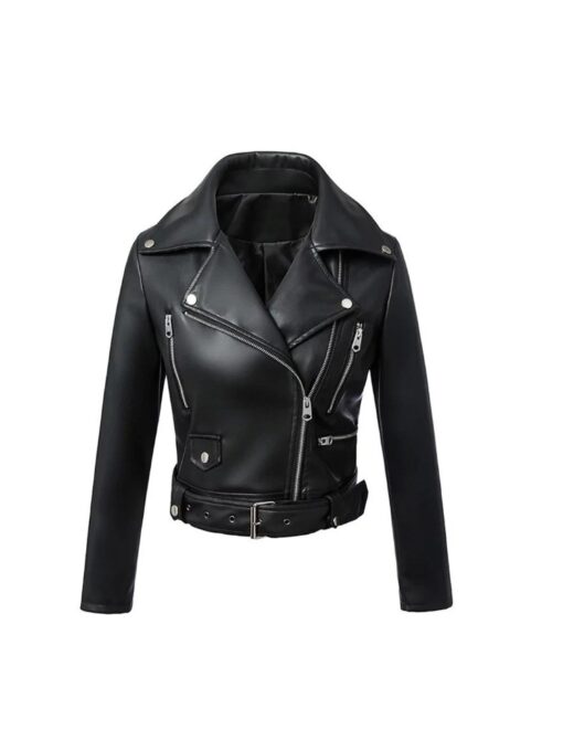 Perfecto Noir Femme Années 80