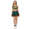 jeune fille avec le Déguisement cheerleader clovers années 80