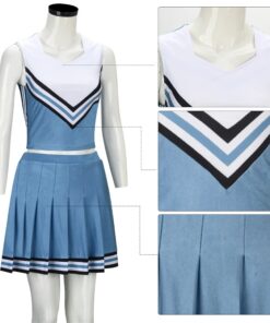 les parties de la Tenue cheerleader vintage bleu ciel