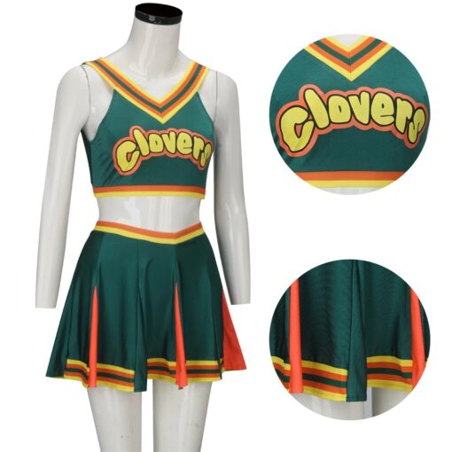 les parties du Déguisement cheerleader clovers années 80