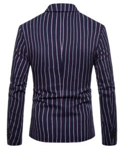 Blazer Rayé Années 80 Homme vue arrière