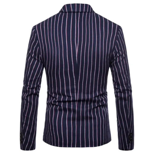 Blazer Rayé Années 80 Homme vue arrière