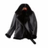 Veste Biker Noir Doublée Homme