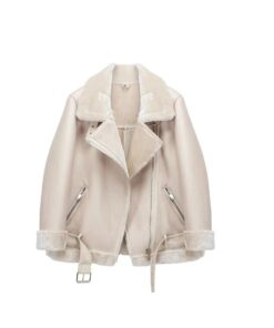 Veste Aviateur Crème Années 80
