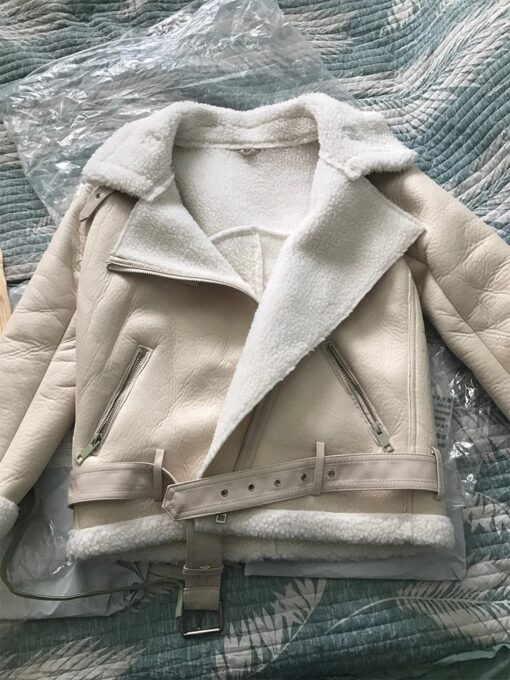 la Veste Aviateur Crème Années 80
