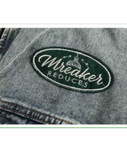 la Veste En Jean Patchée Vintage Années 80