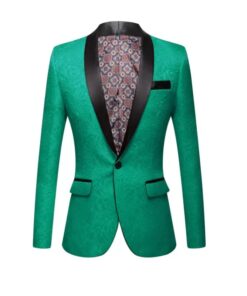 Blazer Vert Émeraude Homme