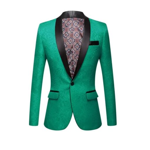 Blazer Vert Émeraude Homme
