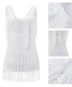 Robe à Franges Argentées