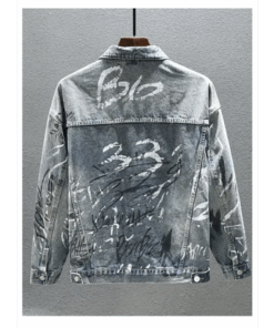 Veste Jean Graffiti Homme Années 80 pour homme