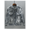 Veste Jean Graffiti Homme Années 80