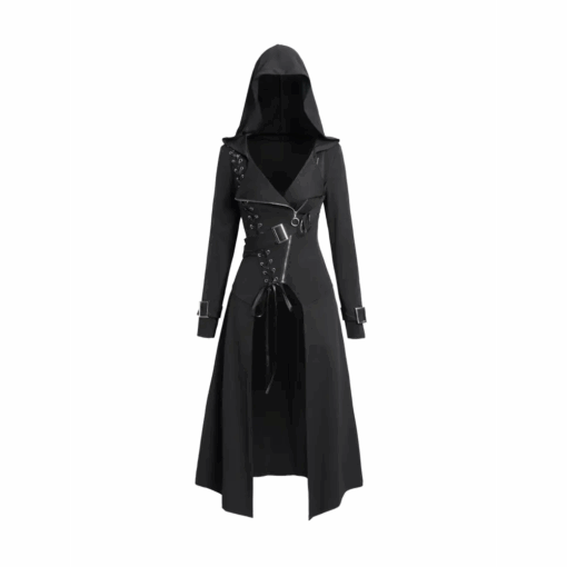 une Manteau Long Gothique à Capuche Femme