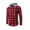 Chemise veste carreaux rouge