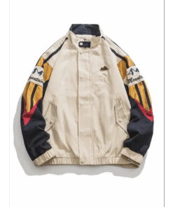 Veste Vintage Montagne Multicolore