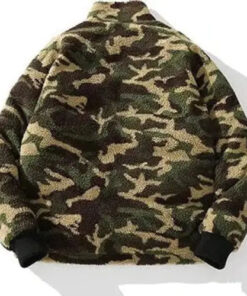 Veste Sherpa Camouflage Oversize