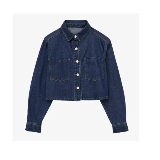 Veste en jean courte vintage