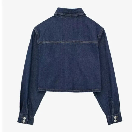 vue arrière de la Veste en jean courte vintage