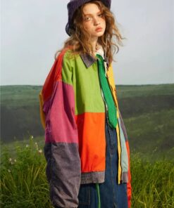 femme avec la Veste Colorblock AYWTER TREND