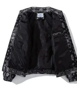 intérieure de la Veste Bandana Oversize Noire