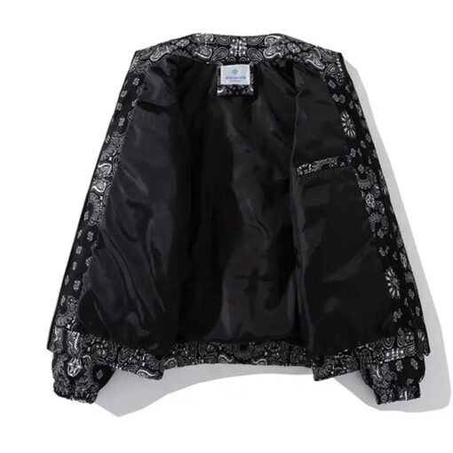 intérieure de la Veste Bandana Oversize Noire