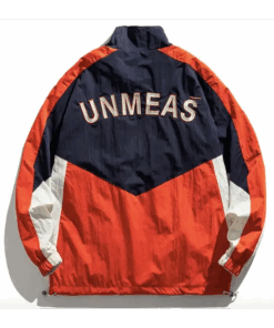 dos de la Veste coupe-vent UNMEAS vintage