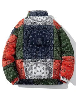 vue arrière de la Veste Bandana Patchwork Oversize