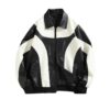 Veste Similicuir Bicolore Noir & Blanc