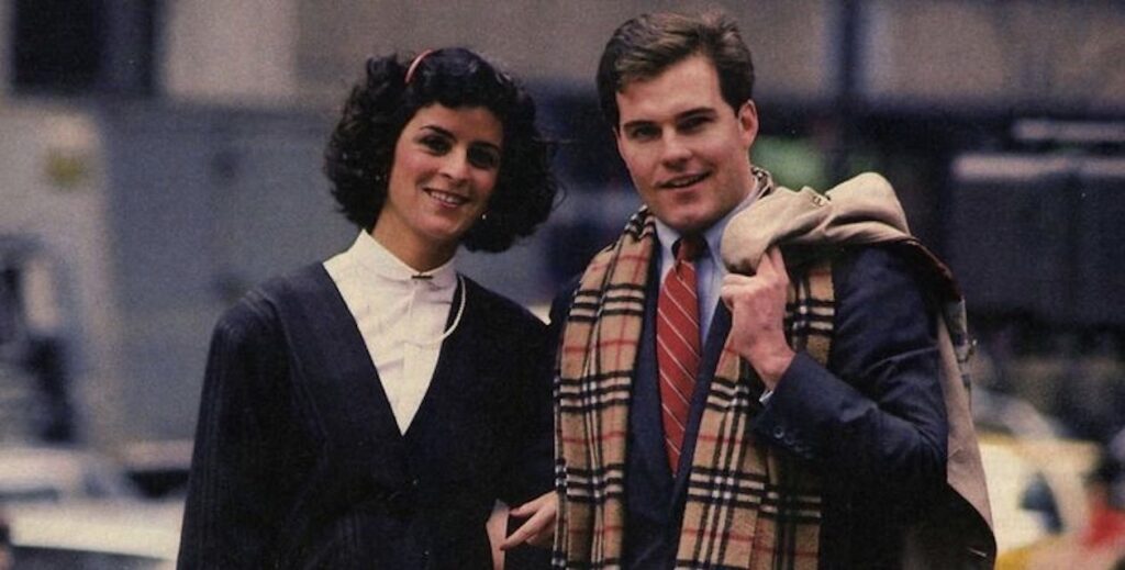 un couple dans les années 80