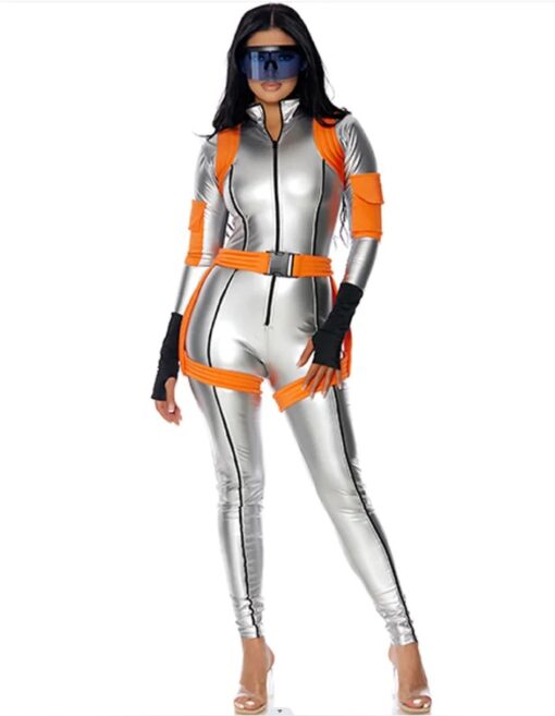 Combinaison Interceptor Argent & Orange – Image 4