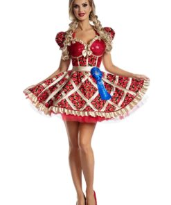 une jeune femme avec la Robe Tarte aux Fraises Pin-Up