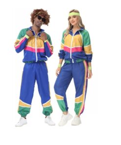 Survêtement rétro colorblock