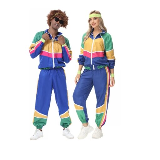 Survêtement rétro colorblock