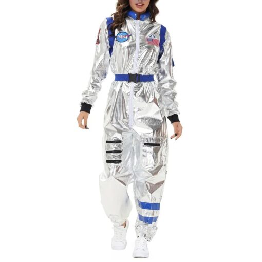 Combinaison Spatiale Futuriste HoloNasa bleue pour femme