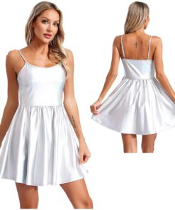 Robe Brillante Galaxy Swing blanc