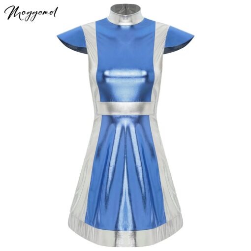 Robe Cosmique Bicolore Métallisée