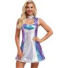 Robe Galaxie Holographique Irisée
