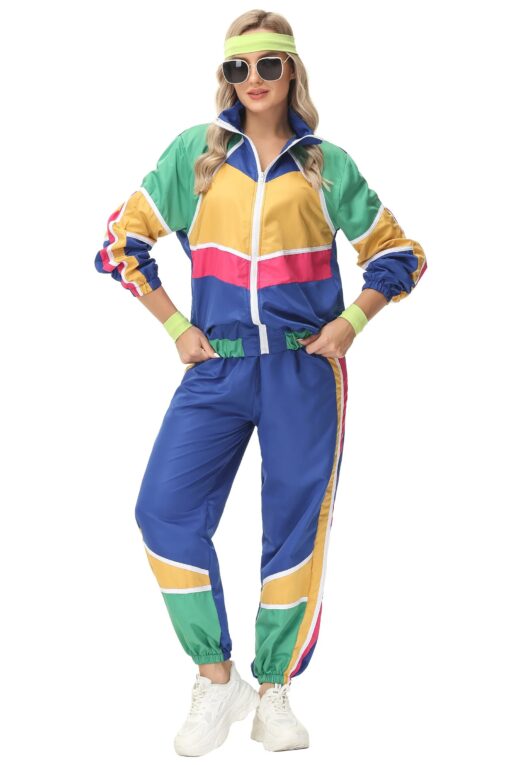 Survêtement rétro colorblock