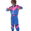 Survêtement homme colorblock bleu rose