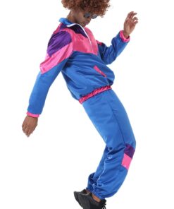 Survêtement homme colorblock bleu rose