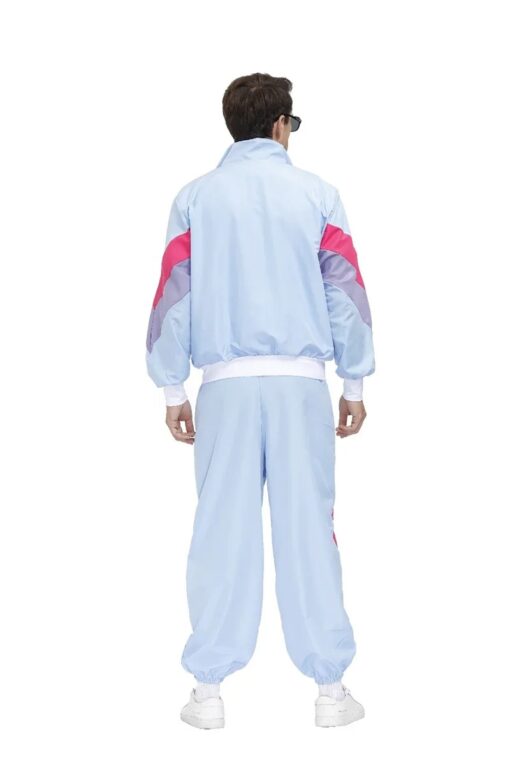 Ensemble survêtement homme rétro bleu pastel