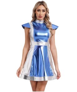 Robe Cosmique Bicolore Métallisée