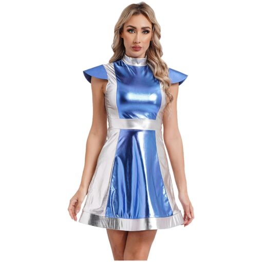 Robe Cosmique Bicolore Métallisée