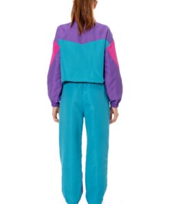 le Survêtement colorblock femme turquoise fuchsia