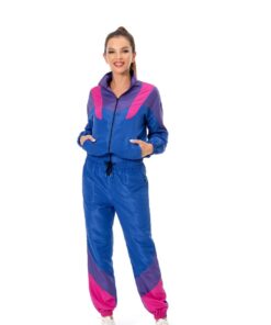 Survêtement femme rétro colorblock