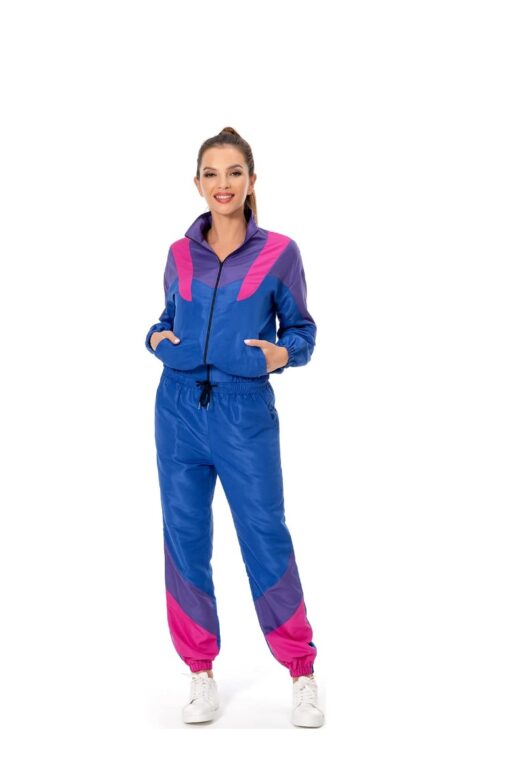 Survêtement femme rétro colorblock