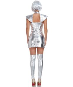 Robe Galactique Chromée avec Cuissardes