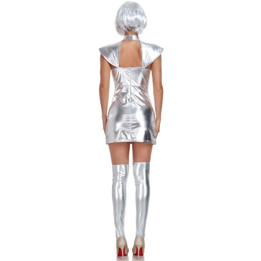 Robe Galactique Chromée avec Cuissardes