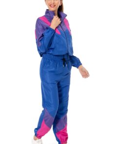 Survêtement femme rétro colorblock sur une personne