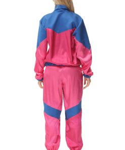 Survêtement rétro femme colorblock années 80
