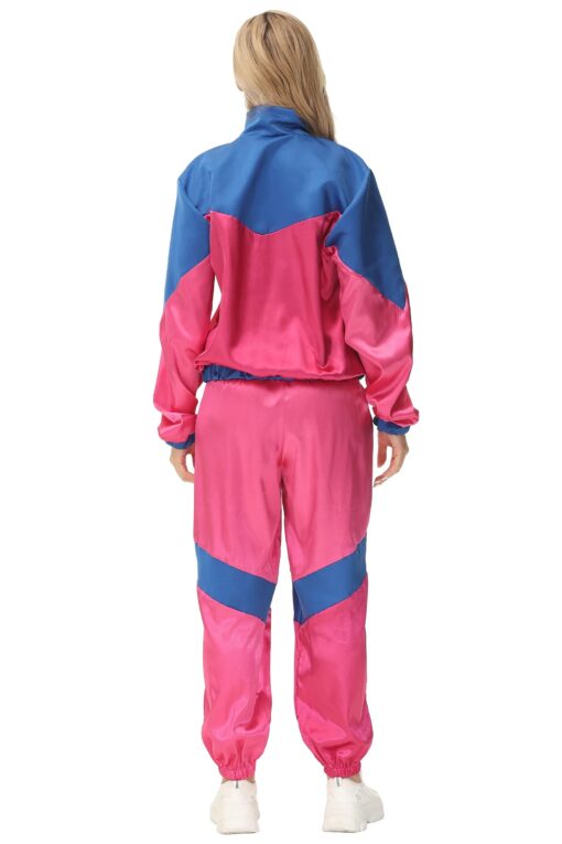 Survêtement rétro femme colorblock années 80